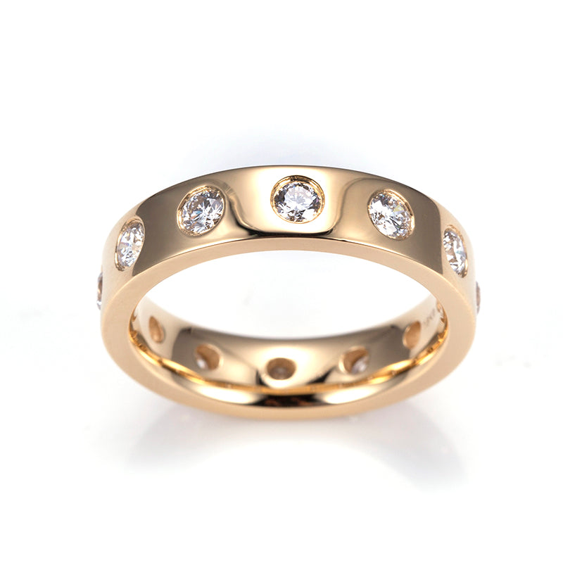 18k Yellow Gold Lab-Grown Diamond Ring - IGI Certified