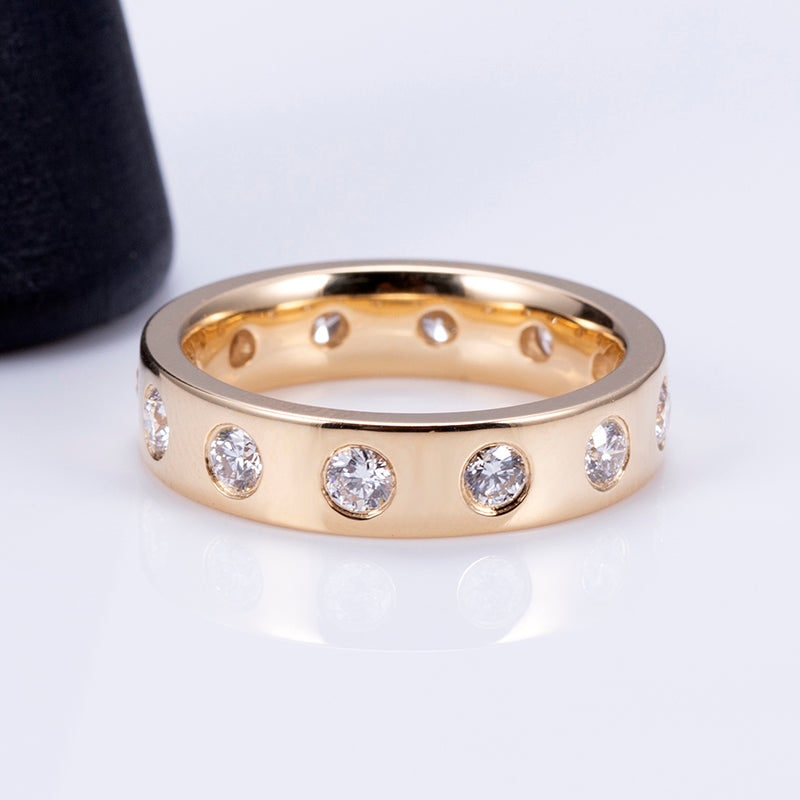 18k Yellow Gold Lab-Grown Diamond Ring - IGI Certified