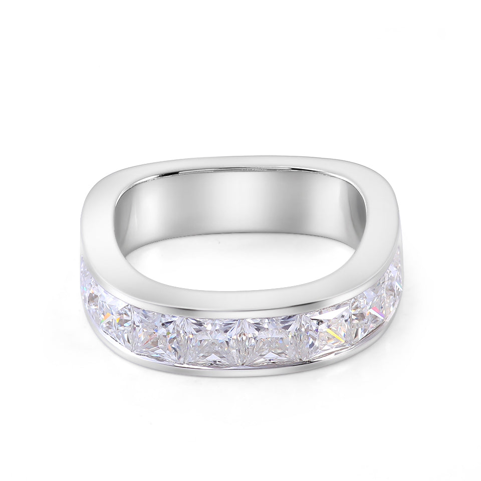 A Wedding Band with Modern Strength - GRA Certified
