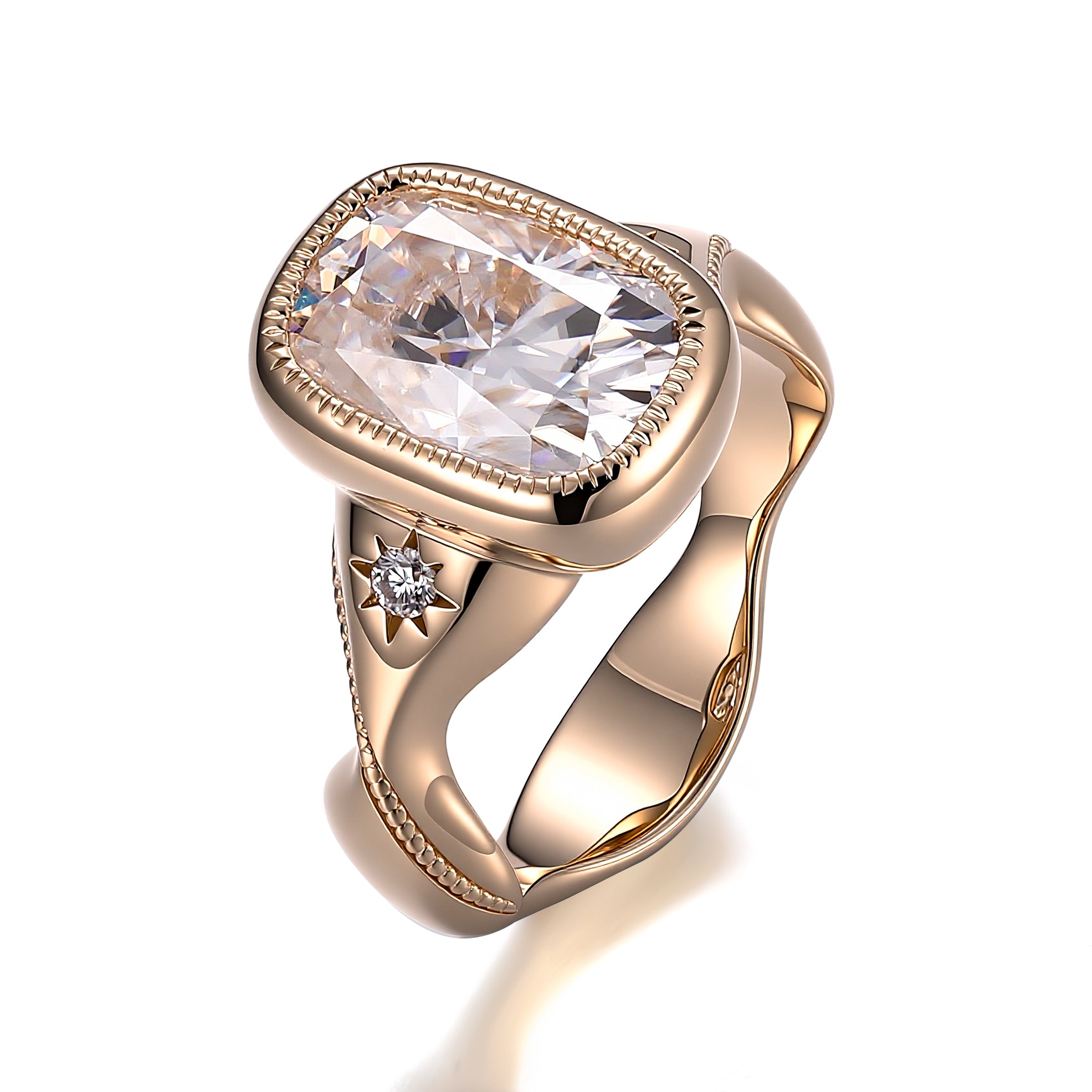 A Vintage-Inspired Ring with Golden Radiance - GRA Certified