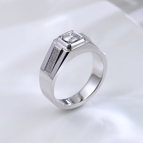 18k 0.52ct D VVS Round Cut Lab-Grown Diamond Ring - IGI Certified