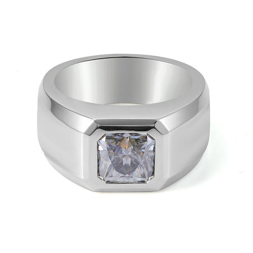 A Bold Cushion Cut Ring with Modern Edge - GRA Certified