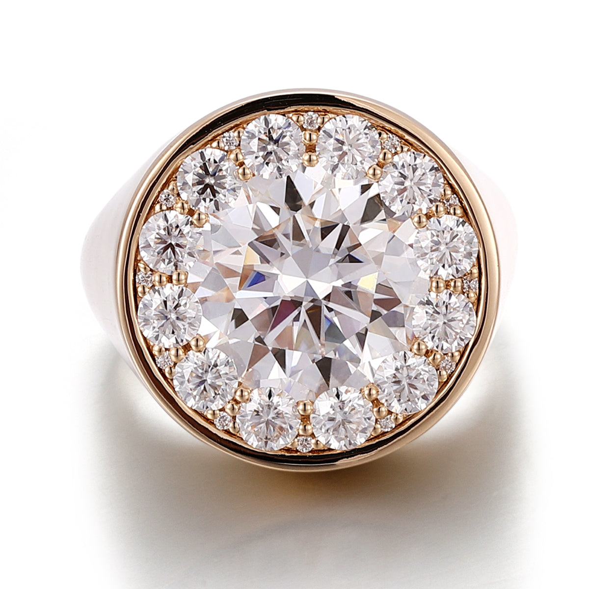 A Golden Statement with Unforgettable Sparkle - GRA Certified