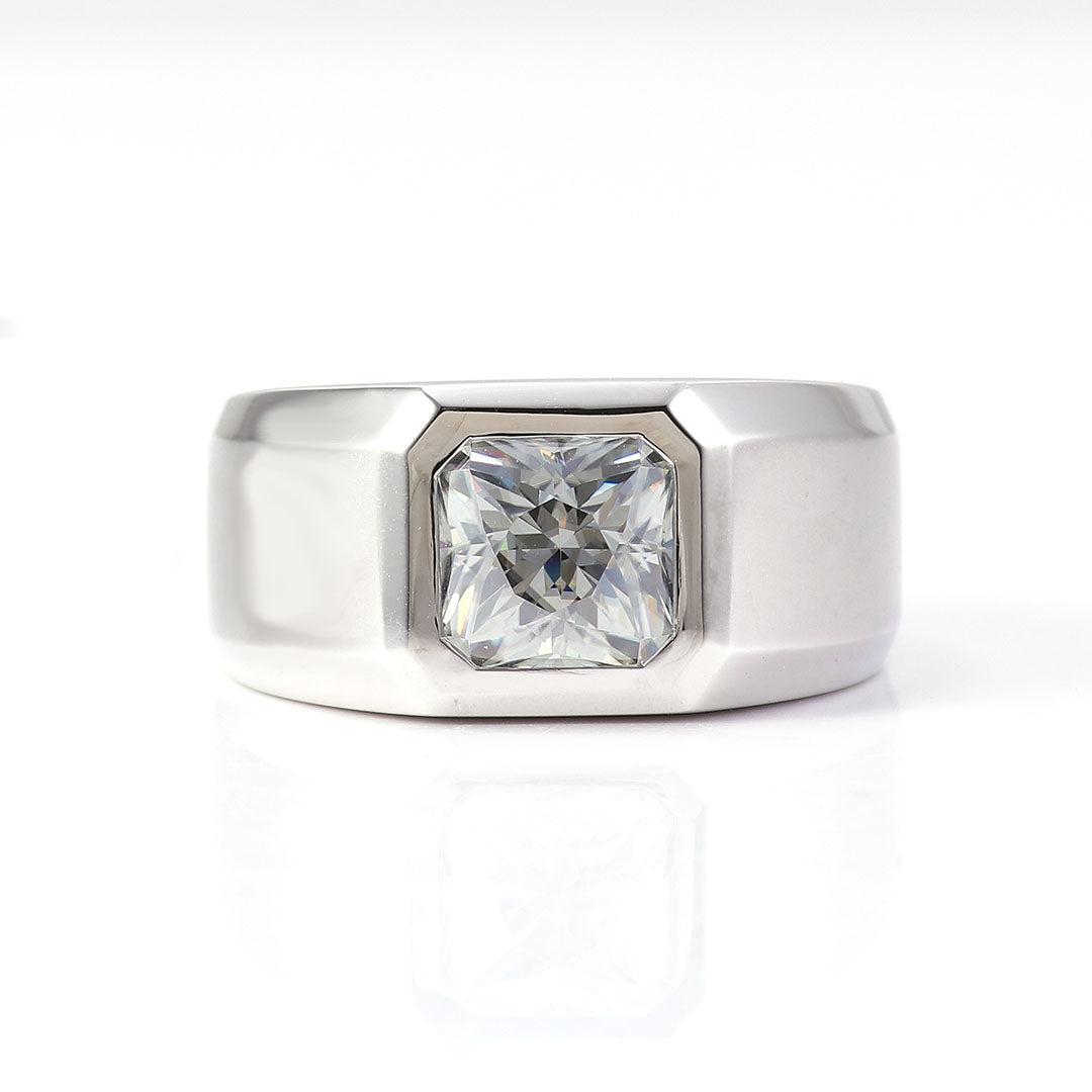 A Bold Cushion Cut Ring with Modern Edge - GRA Certified