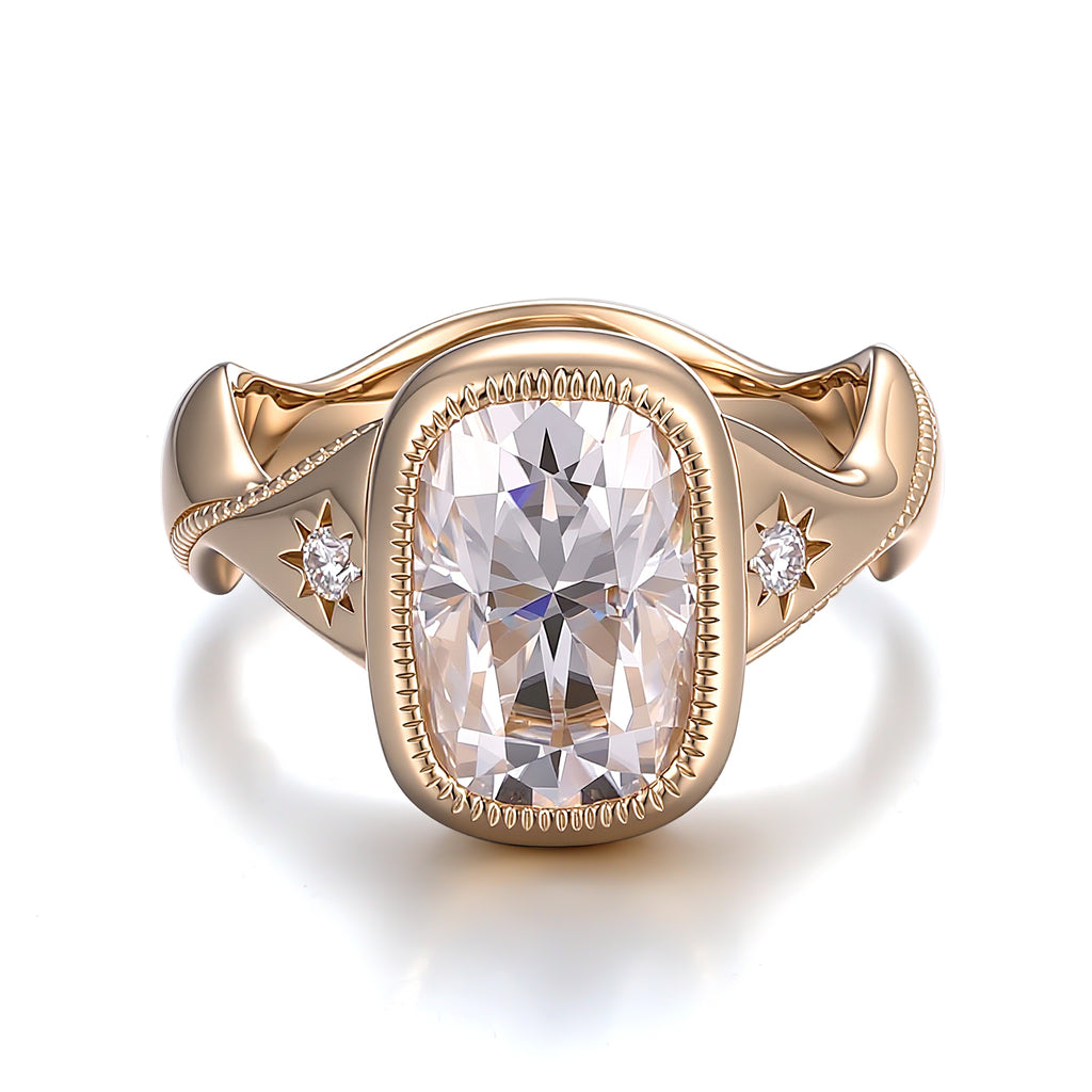 A Vintage-Inspired Ring with Golden Radiance - GRA Certified