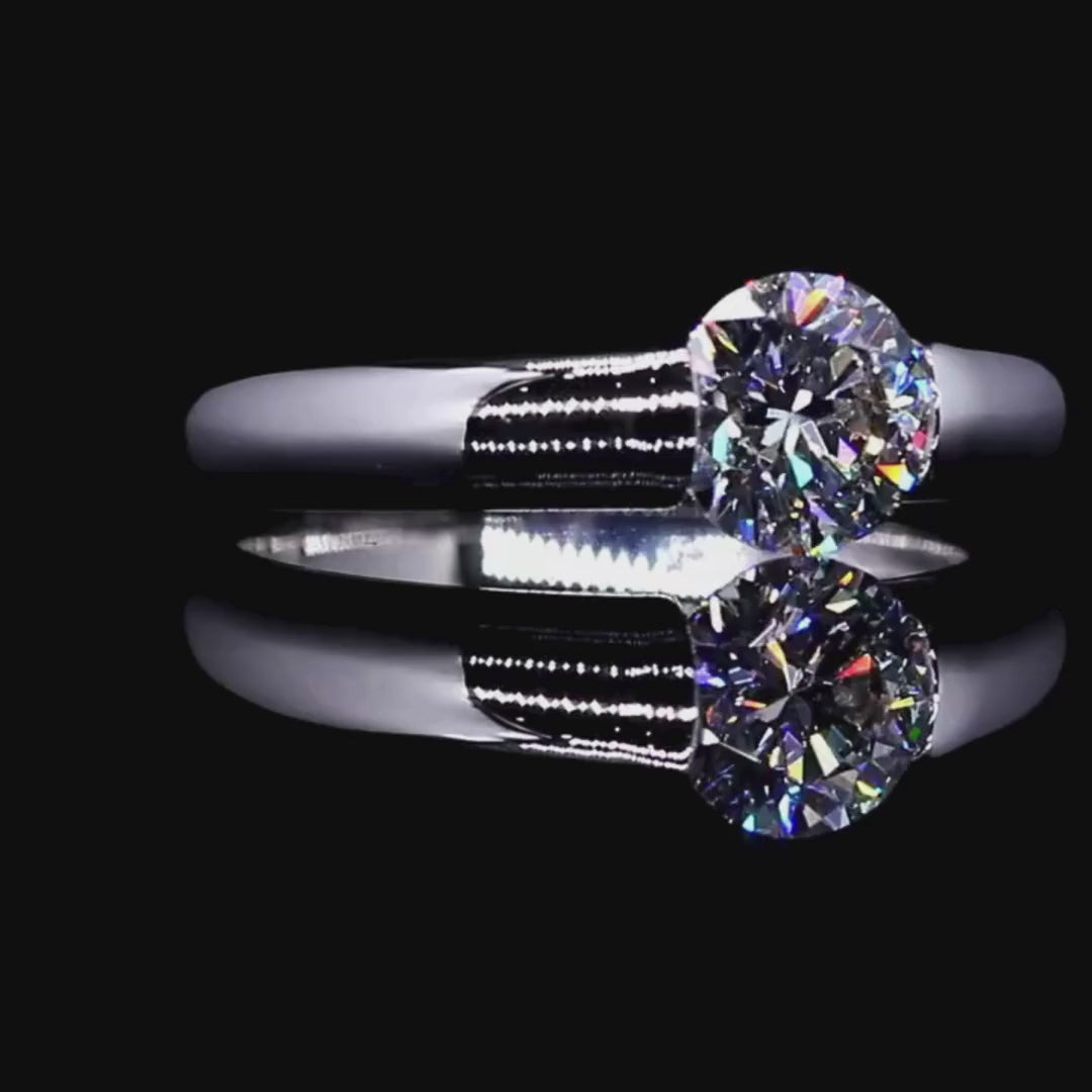 Aurora Solitaire Engagement Ring - IGI Certified