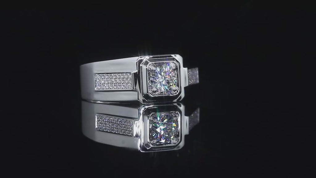 18k 0.52ct D VVS Round Cut Lab-Grown Diamond Ring - IGI Certified