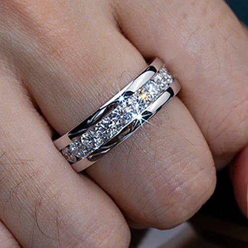 18k White Gold Round Cut Lab-Grown Diamond Ring - IGI Certified